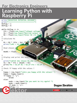 cover image of Learning Python with Raspberry Pi